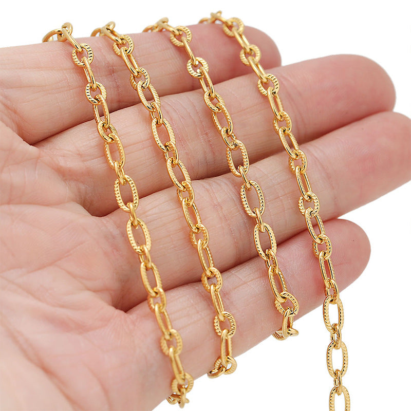 卸売 2 個のステンレス鋼 DIY エンボスチェーン